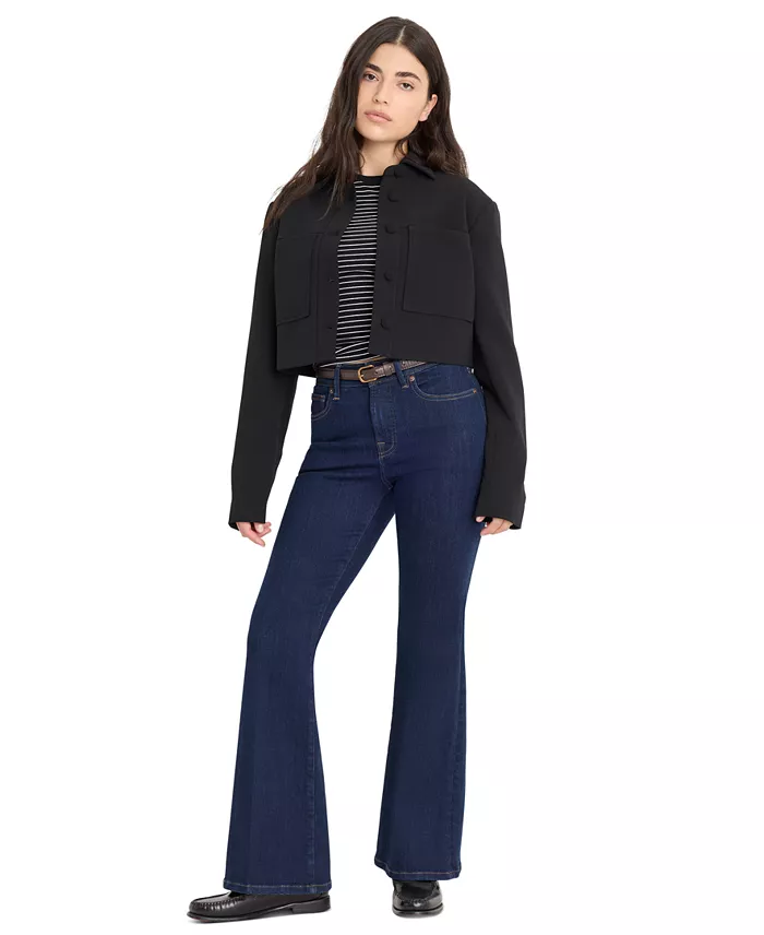 Petite Mid-Rise Flare Jeans - thumbnail 2