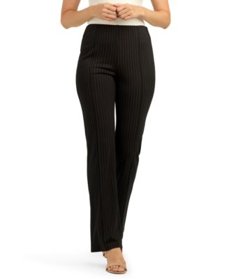 Juniors' Mid-Rise Knit Flared Pants
