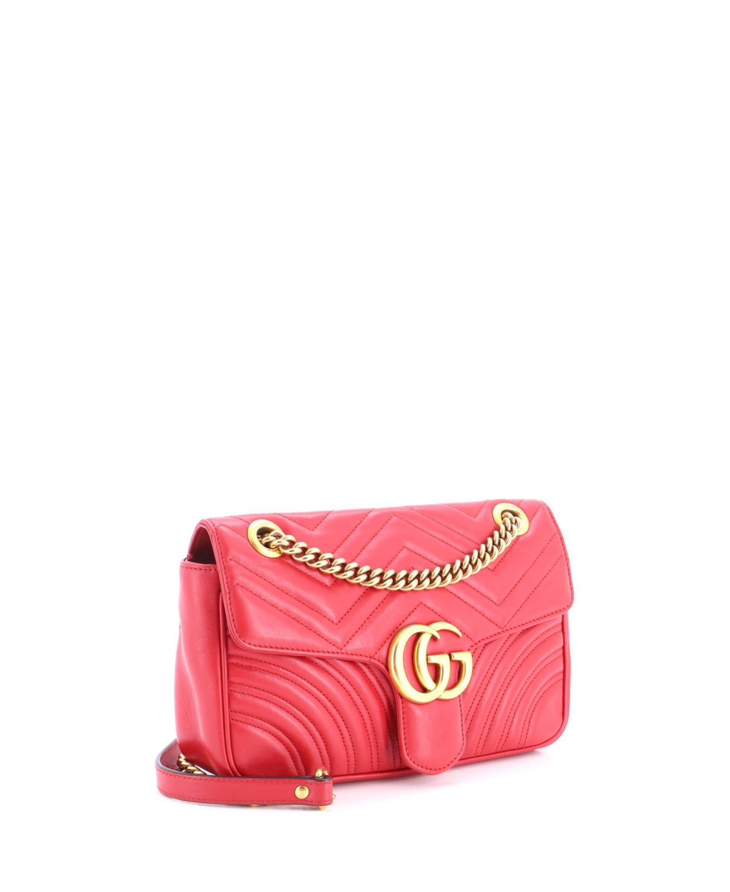 Medium GG Marmont Flap Bag Matelasse Leather