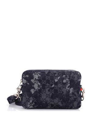 Convertible Crossbody Bag Camouflage GG Denim