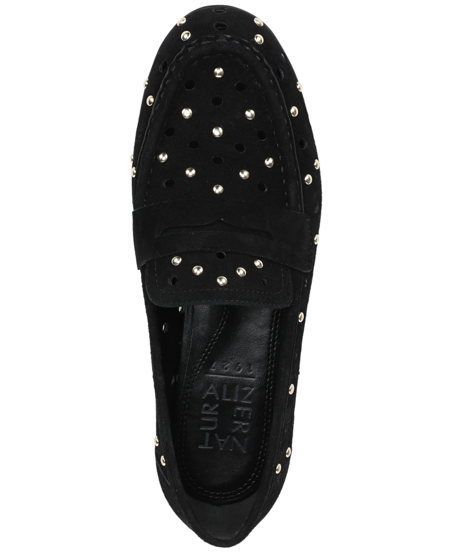 Женские туфли Naturalizer Bloom-Stud Slip-On, цвет: Чёрный замшевый — фото 4