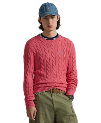 Men's Cable-Knit Cotton Sweater
