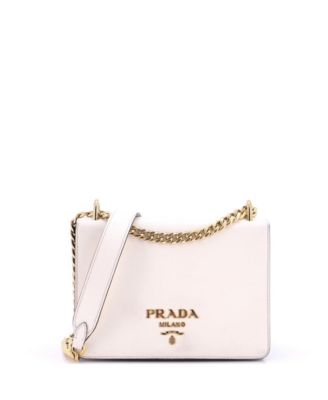 Small Chain Flap Bag Saffiano Leather
