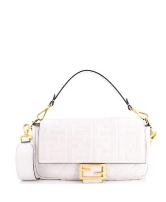 Medium Baguette NM Bag Zucca Embossed Leather