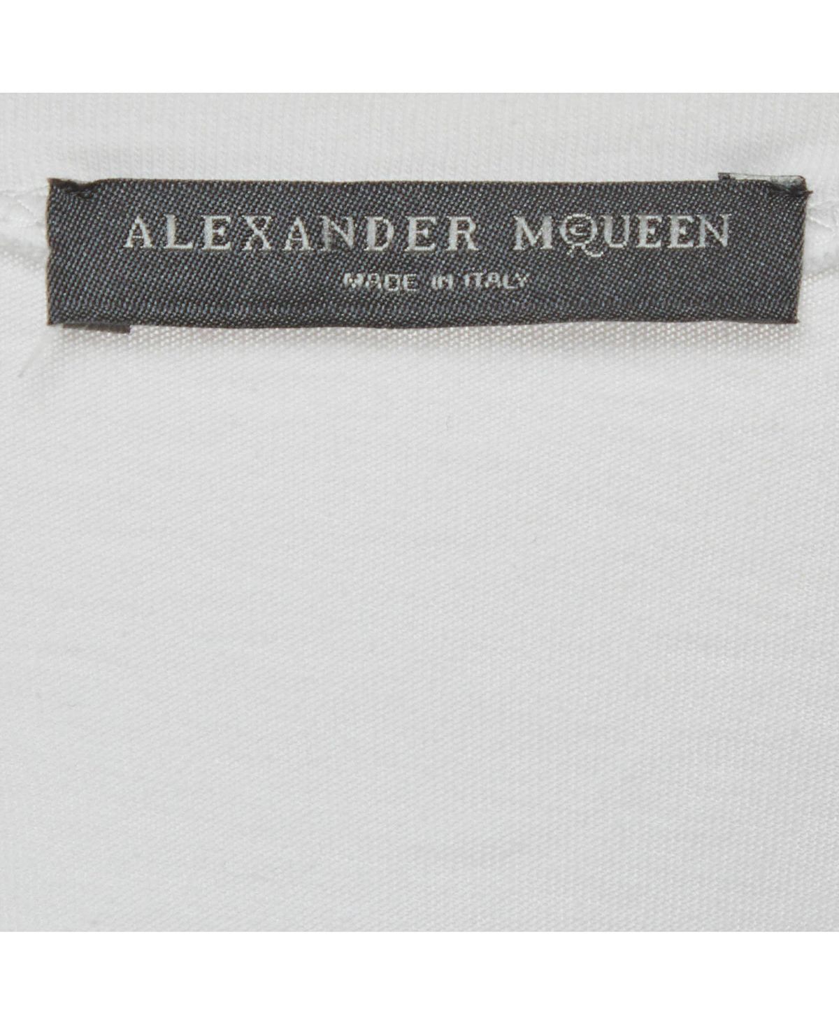 Pre-Owned Alexander Mcqueen Women's Embroidered Botanical Jersey T-Shirt view 4 — MAYCSS fashion products