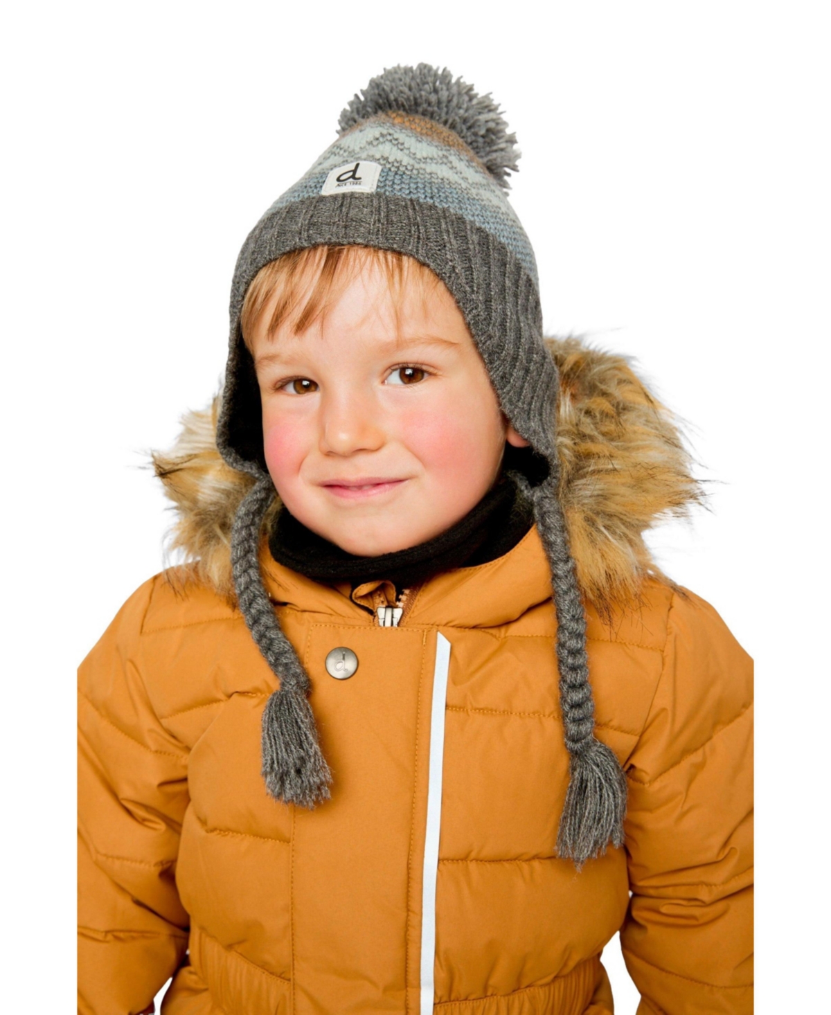 Deux par Deux Baby Boy 6M - 12M Winter Peruvian Knit Hat with Pompom
