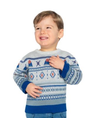 Little Boys (6-8) Jacquard Knit Sweater
