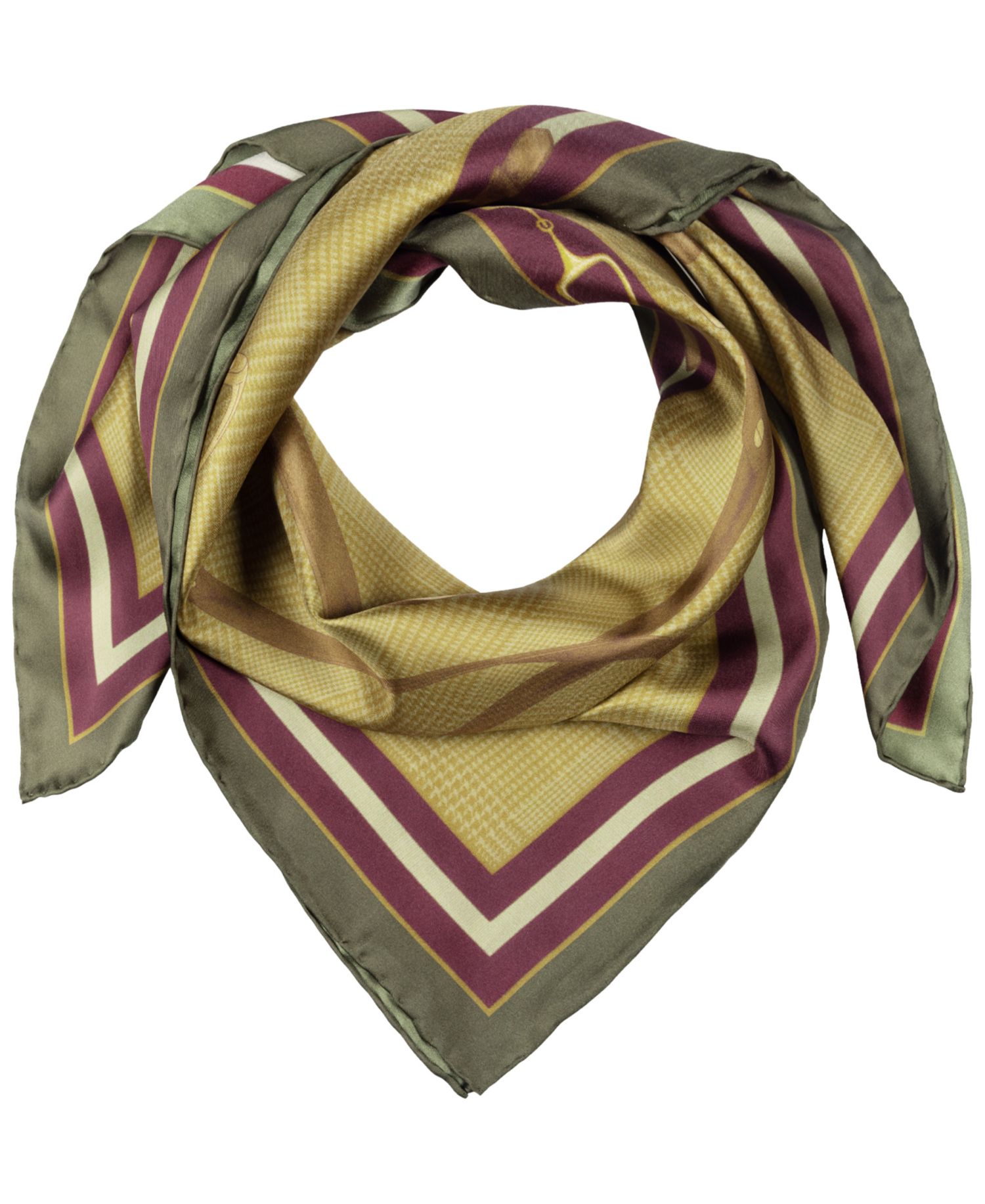 Equestrian Glenplaid Square Scarf