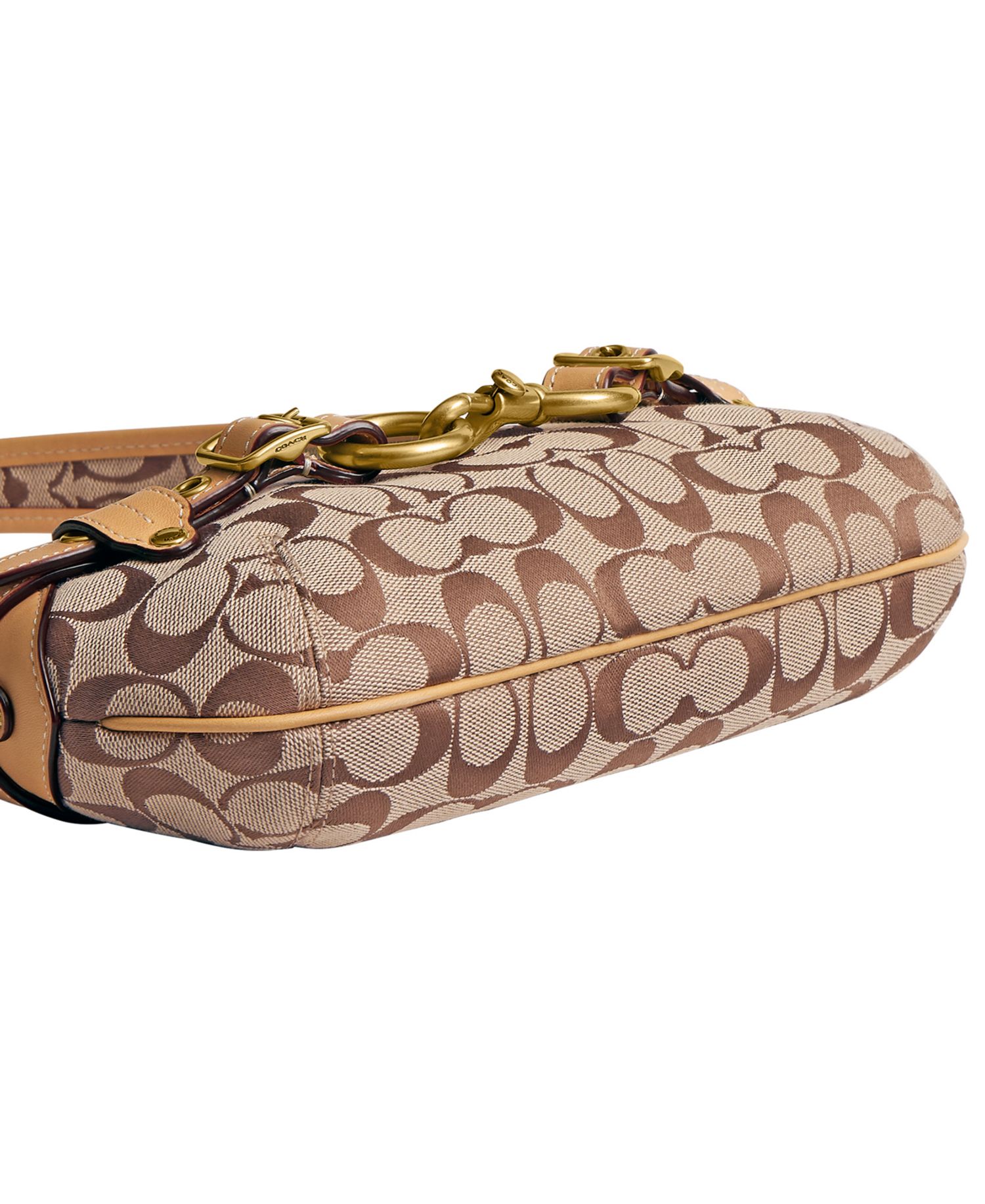 Belted Ergo Small Signature Jacquard Shoulder Bag 26