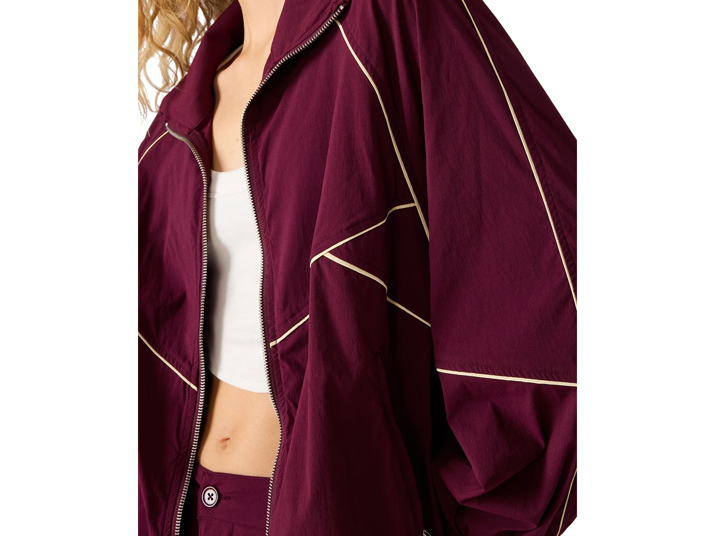 Женская куртка Steve Madden Jacey Zip-Front, цвет: Глубокий инжирный — фото 4