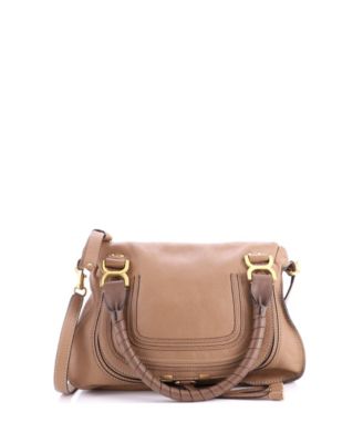 Small Marcie Satchel Leather
