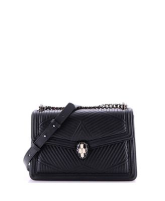 Small Serpenti Forever Shoulder Bag Quilted Leather