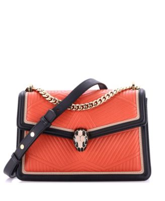 Small Serpenti Forever Shoulder Bag Quilted Leather