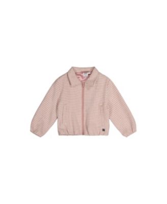 Little and Big Girl 6-14Y Bomber Jacket Houndstooth