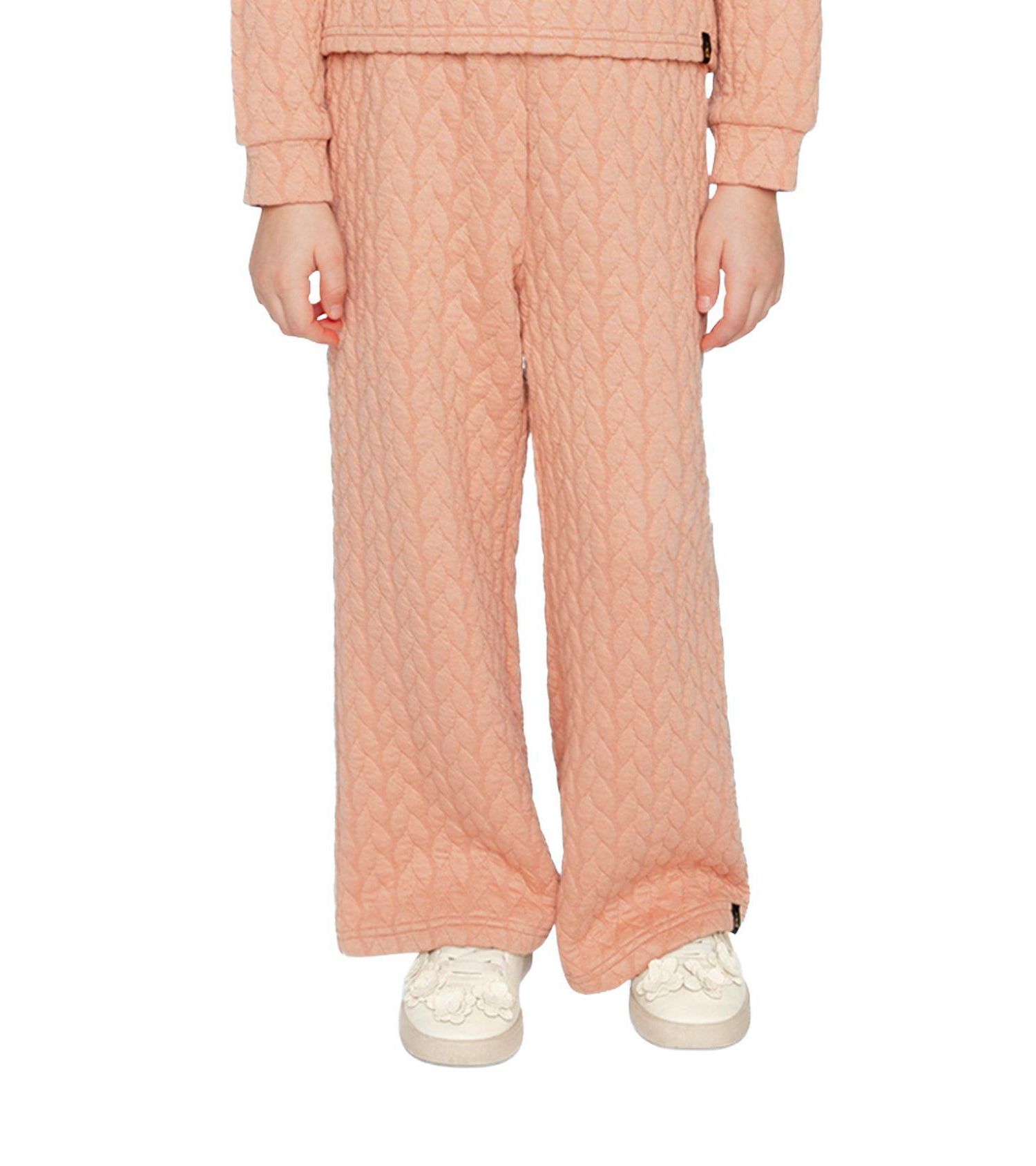 Little and Big Girl (6Y - 14Y) Wide Leg Jacquard Pants