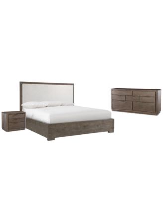Outline 3-Piece King Panel Bedroom Set (Bed, Dresser & 3-Drawer Nightstand)
