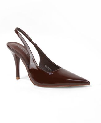 Women's Crescentia Patent Slingback Stiletto Pumps