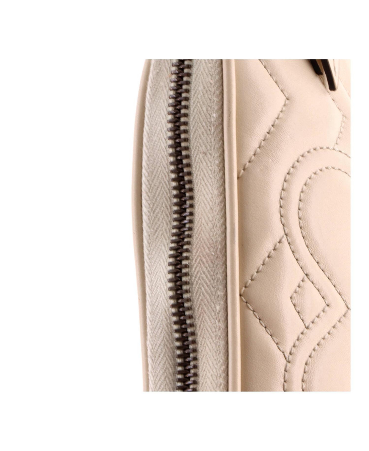 Pre-Owned Gucci Mini Gg Marmont Chain Crossbody Bag Matelasse Leather