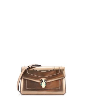 Small Serpenti Forever Shoulder Bag Metallic Leather