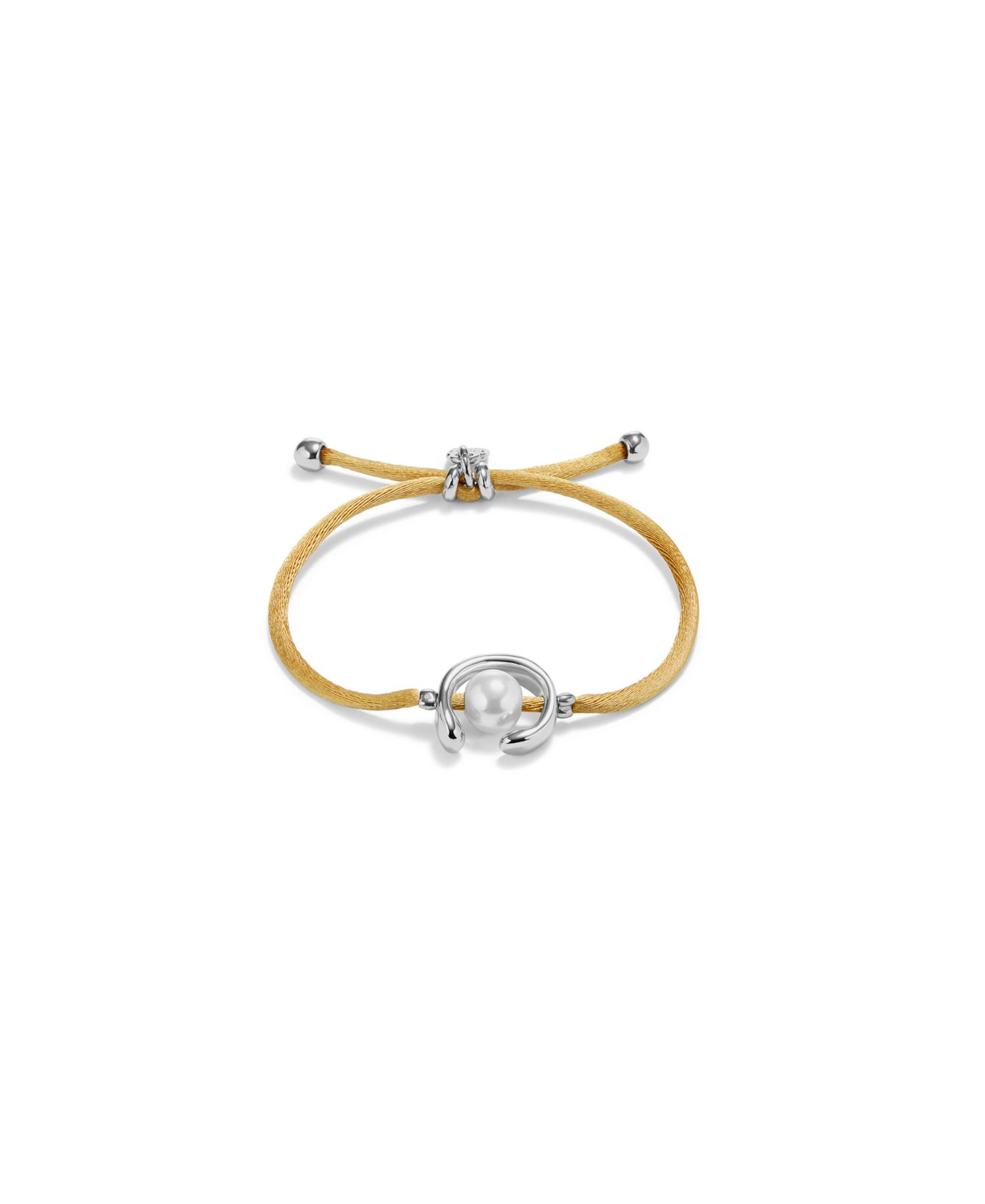 Silver Metal Alloy Camel Silk Bracelet