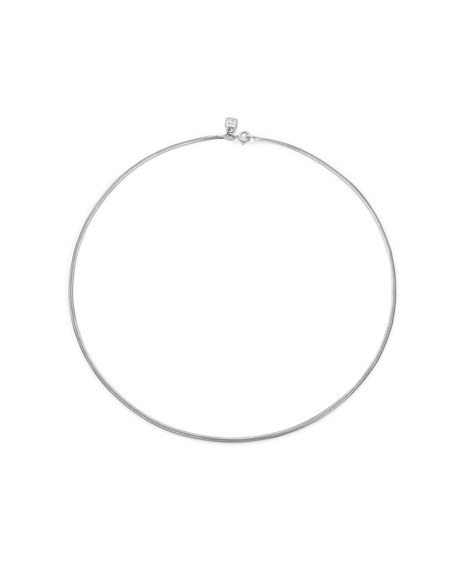 Silver Metal Alloy Long Necklace