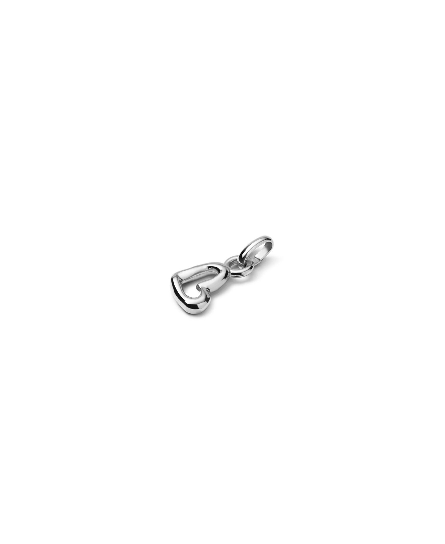 Silver Metal Alloy Heart Charms
