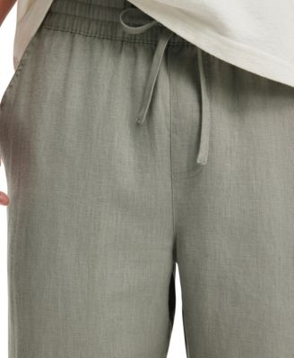 Men's Baggy Worker Linen Relaxed-Fit Pants