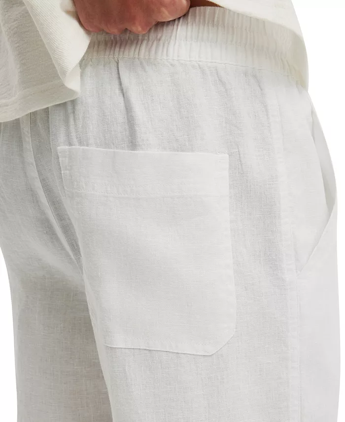 Men's Baggy Worker Linen Relaxed-Fit Pants - thumbnail 3