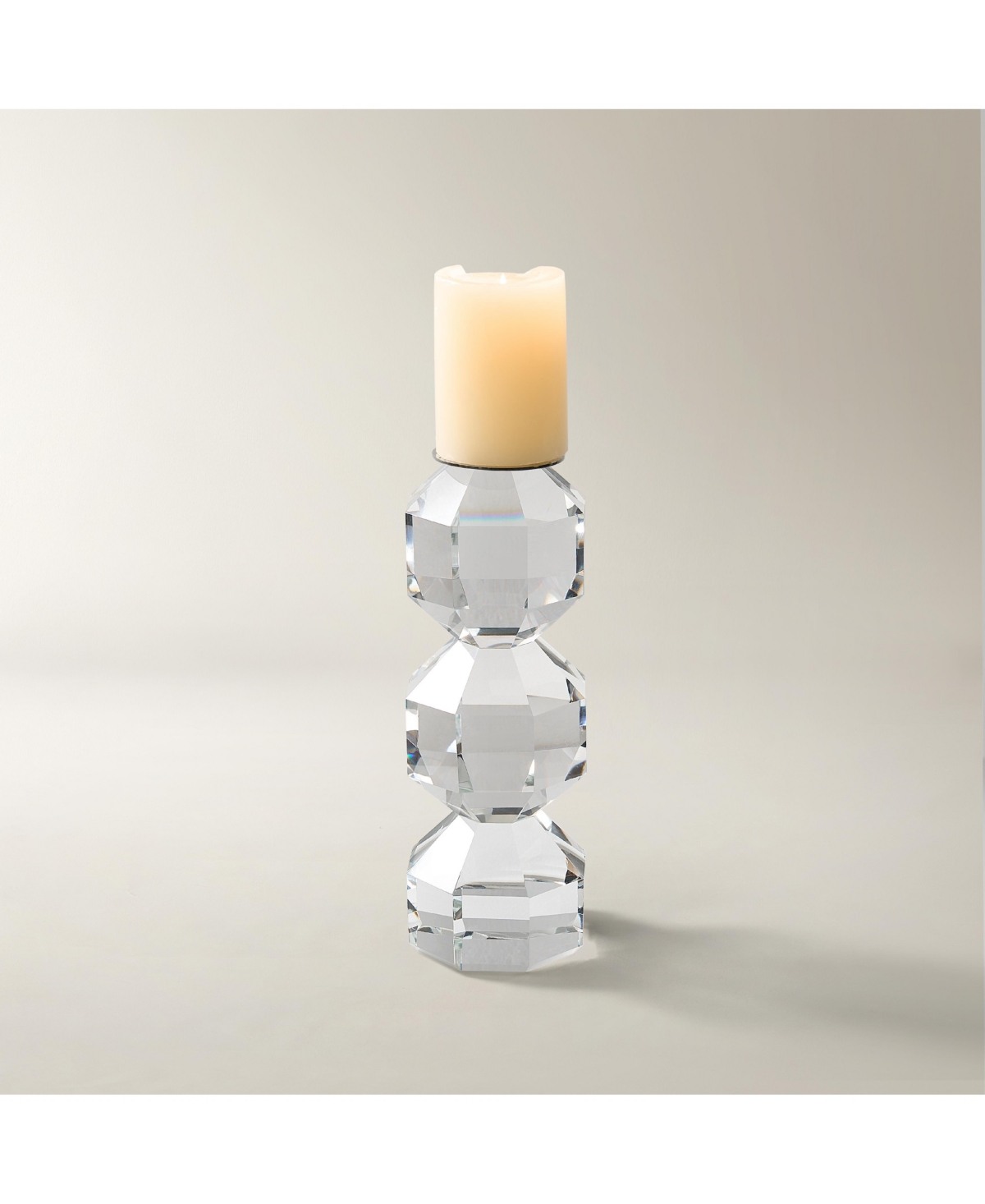 Z Gallerie Chiaro Crystal Pillar Holder