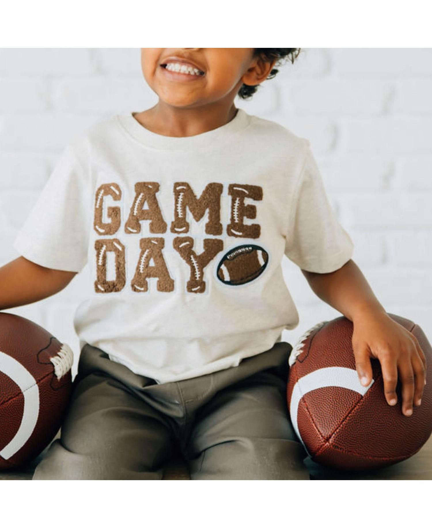 Little Boys Game Day Patch Short Sleeve T-Shirt