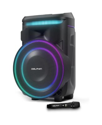 Dolphin KnightWave 1800 Bluetooth Speaker System with LED Lights and Microphone Portable DJ Party Speaker