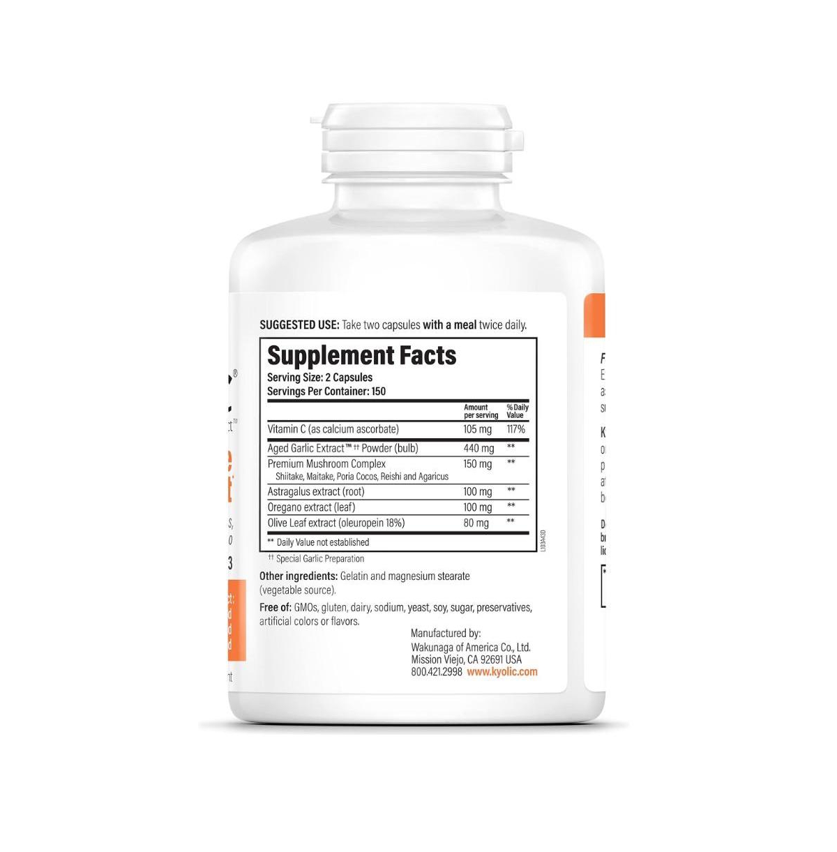 Kyolic Aged Garlic Extract Formula 103, Immune Support