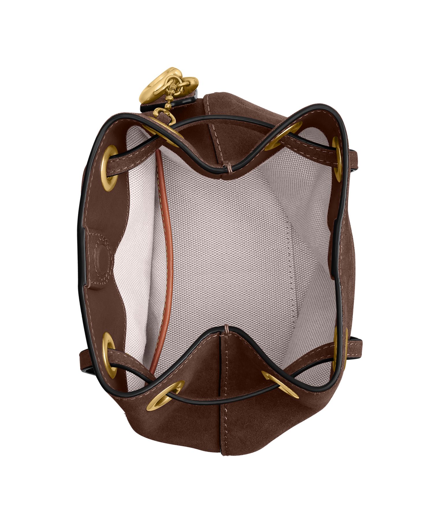 Jade Small Suede Drawstring Bag