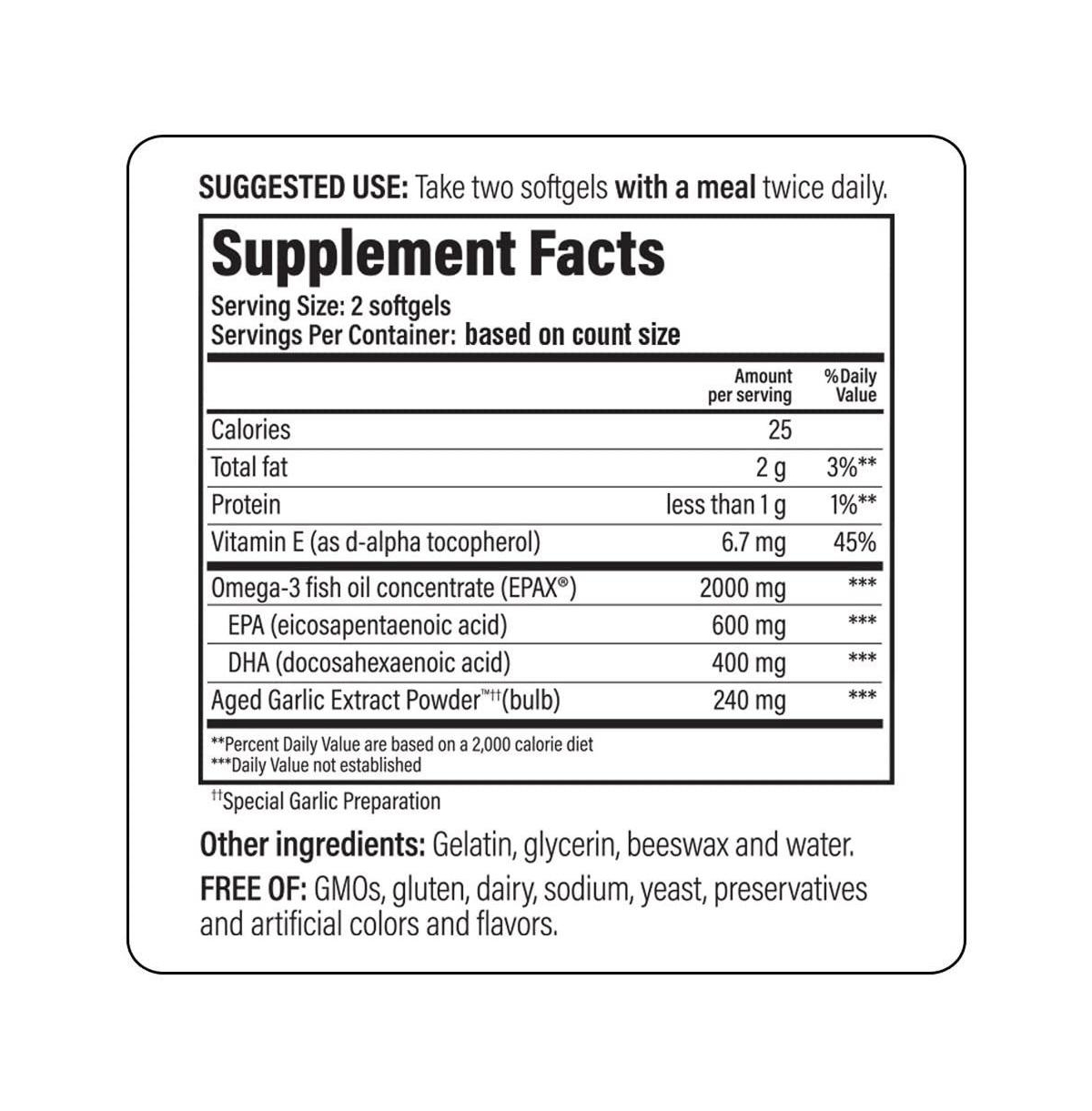 Kyolic Aged Garlic Extract Formula 150, Cholesterol and Circulation Health