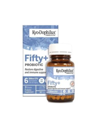 Kyo-Dophilus Fifty+ Probiotic, Restore digestive and immune support, 30 Vegetarian Capsules
