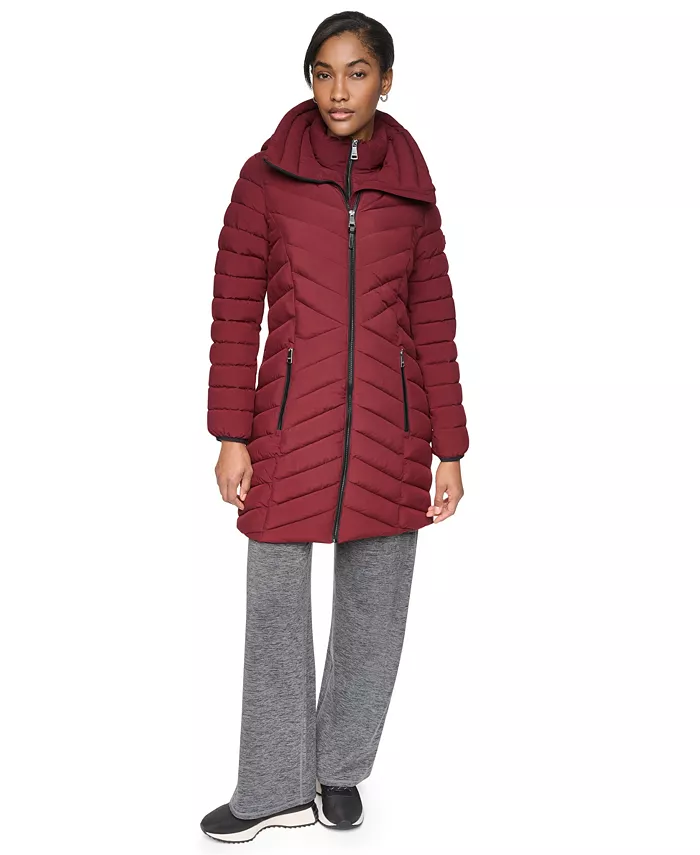 Women's Bibbed Packable Puffer Coat - thumbnail 2