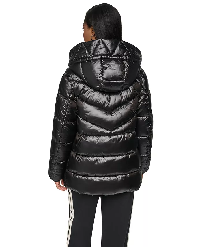 Women's Shine Hooded Puffer Coat - thumbnail 5