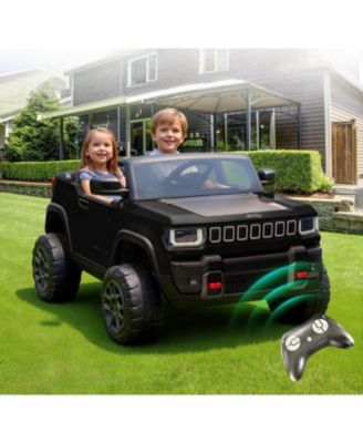 41.7 x 27.2 x 13.8 Inch Kids Electric Ride On Car Licensed 24V 2 Seater Car with Remote Control for Outdoor Play