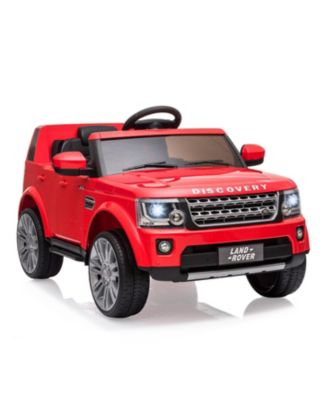 Licensed Land Rover 12V Electric Ride-On Car for Kids Ages 3-8 - 3 Adjustable Speeds, LED Lights, Spring Suspension, Remote Control