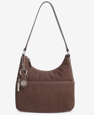Nappa Suede Combo Hobo Bag