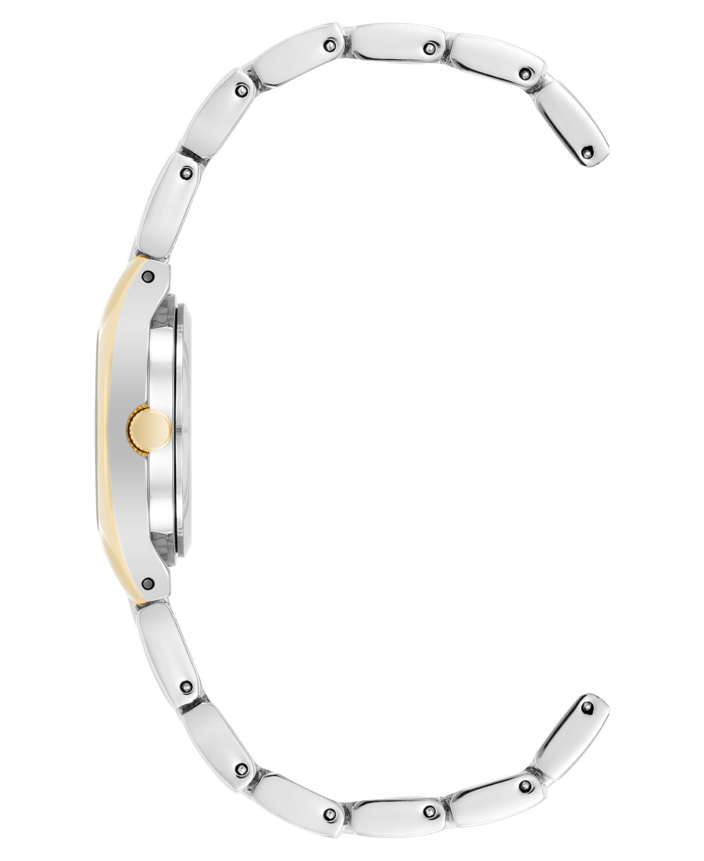 Женские часы Anne Klein Quartz Round Silver Dial Two-Tone Alloy Metal Bracelet Watch 24mm x 29mm — фото 2