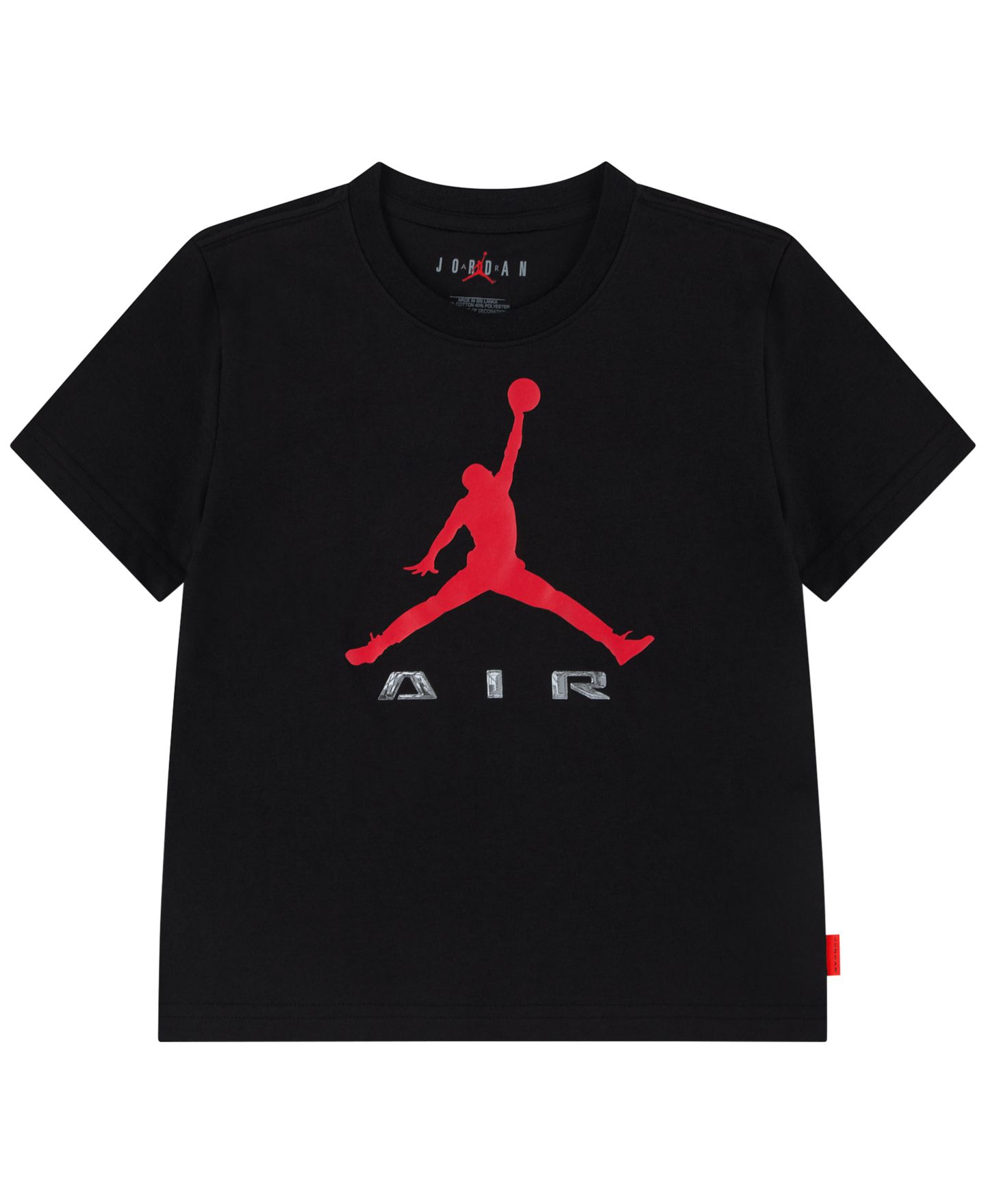 Футболка Jordan Brooklyn Short-Sleeve T-Shirt для мальчиков, цвет: Чёрный — фото 1