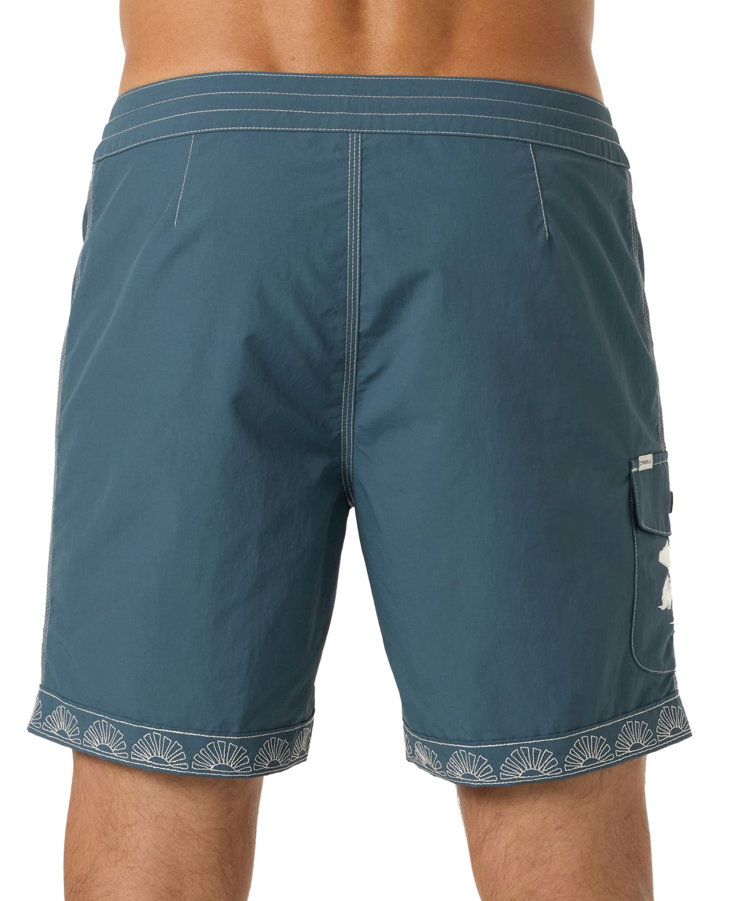 Men's Fixed Waist Board Shorts, 8" Inseam