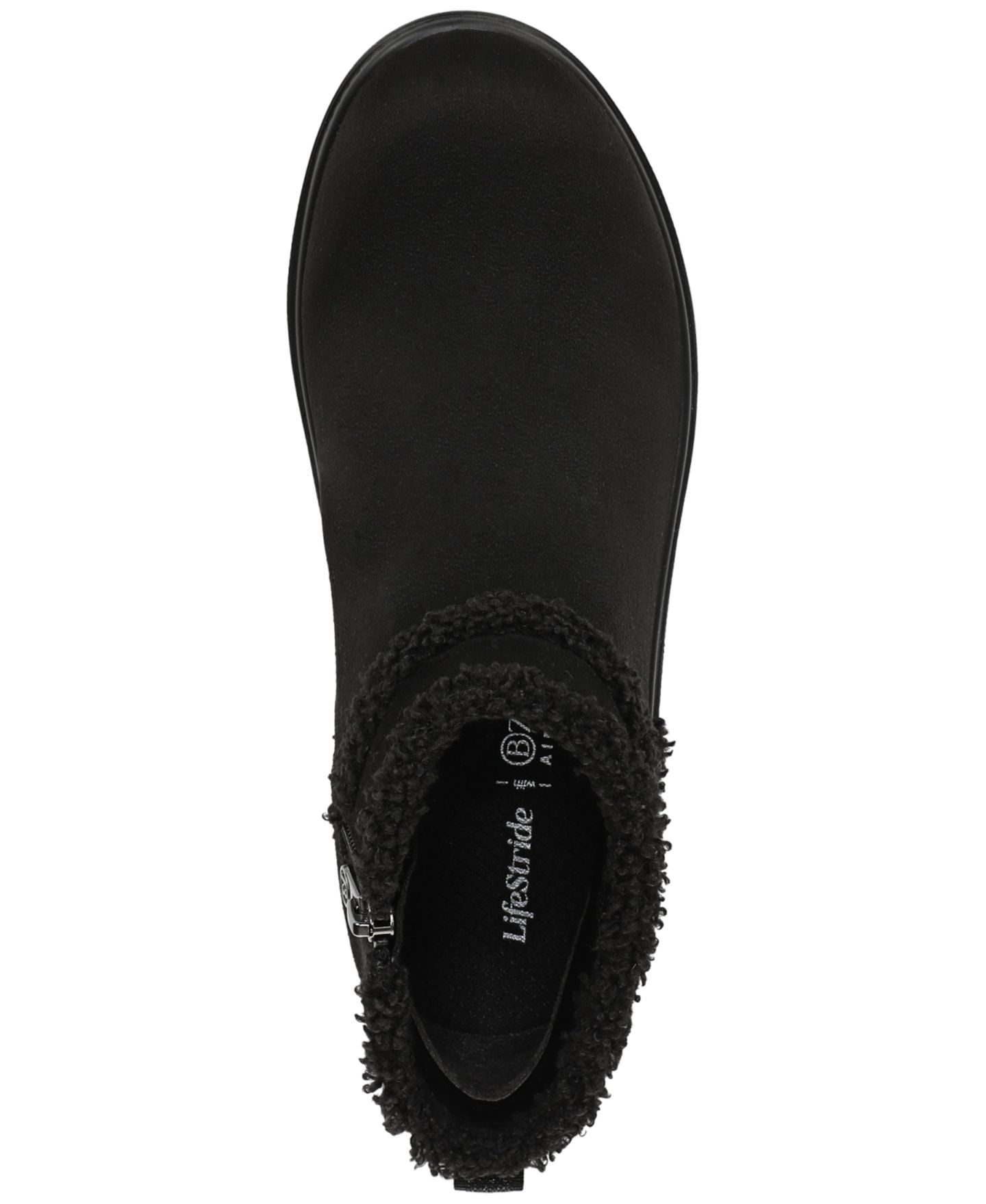 Женские ботинки LifeStride Birch Zip Short Booties, цвет: Чёрный — фото 4