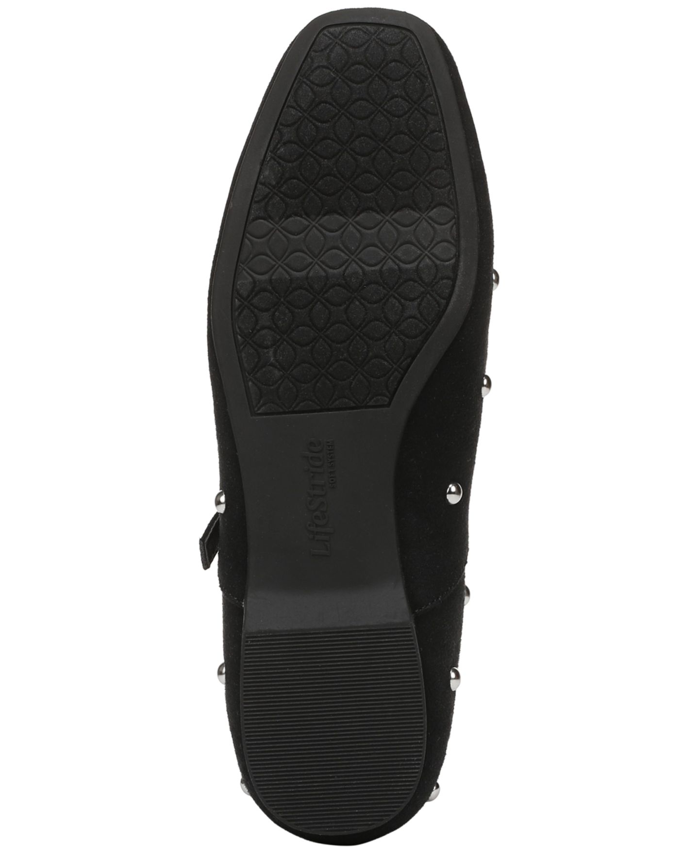 Женские балетки LifeStride Beloved Stud Buckle Mary Jane Flats, цвет: Чёрный — фото 5