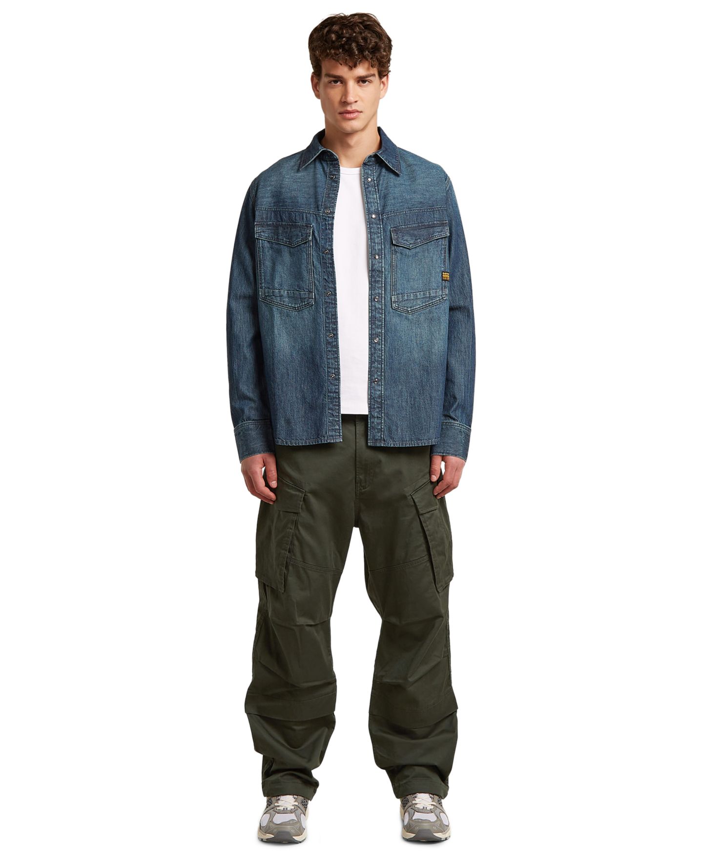 Мужские брюки G-Star Raw Rovic 3D Relaxed Loose-Fit, цвет: Asfalt — фото 2