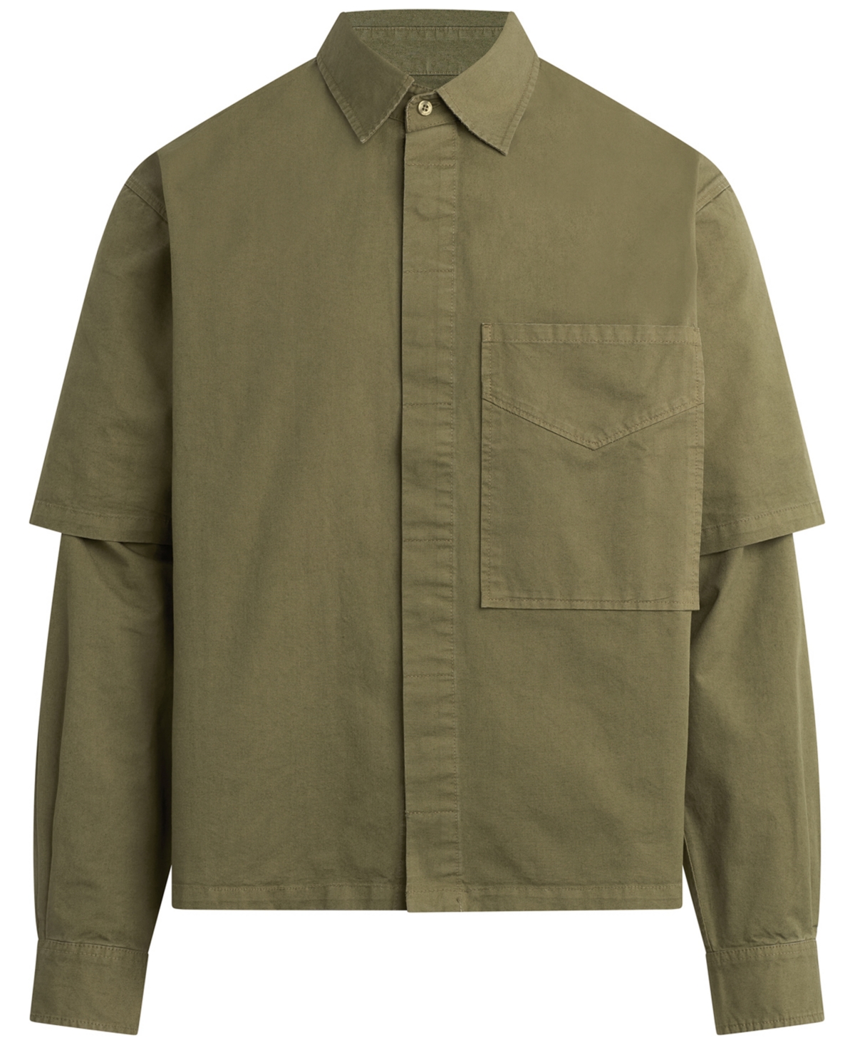 Hudson Jeans Men's Our Rex Layered Martini Classic Collar Shirt