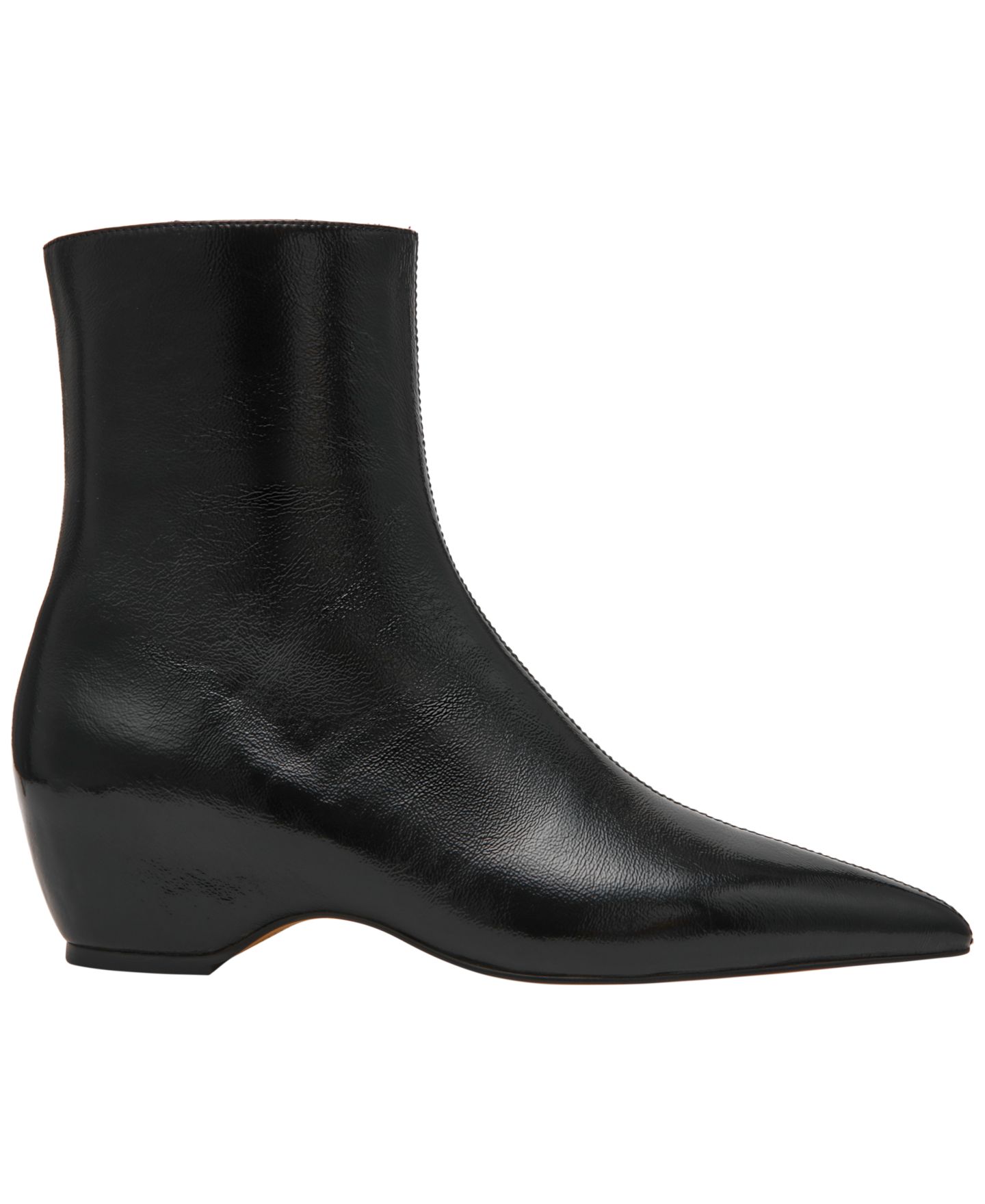 Женские ботинки Steve Madden Karlson Sculpted Wedge Booties, цвет: Чёрный блестящий — фото 2