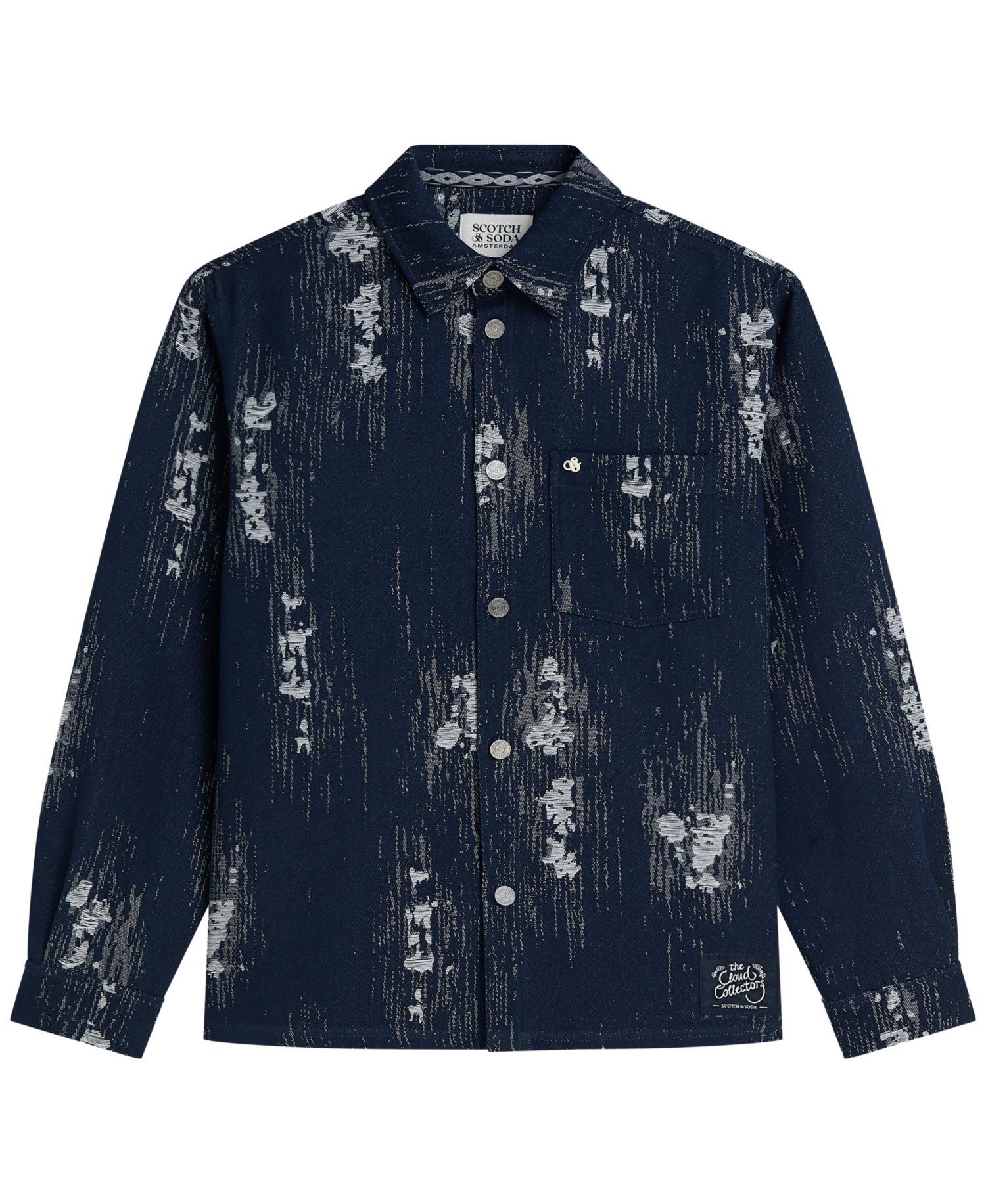 Men's Patterned Jacquard Shacket