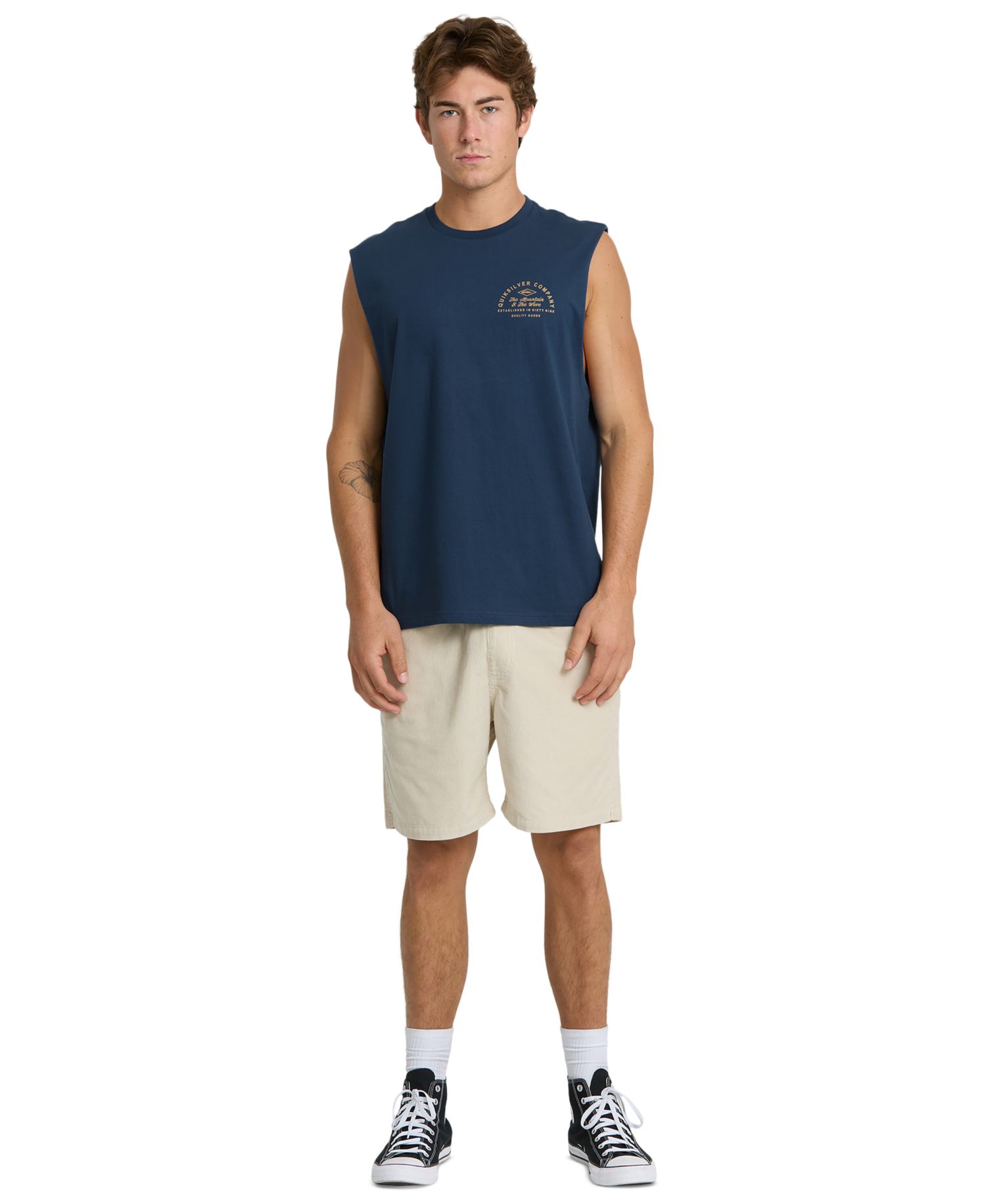Men's Oversized Crewneck Muscle Tank Top